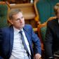 DF-formand Kristian Thulesen Dahl (tv) og Morten Messerschmidt kræver begge, at Mogens Jensen stopper som fødevareminister. Foto: Ólafur Steinar Rye Gestsson/Ritzau Scanpix