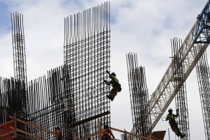 Byggeindustrien har gode tider i det, der om få uger vil være det længste økonomisk opsving i USA's historie. Foto: AP/Amy Beth Bennett