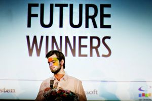 Den unge iværksætter bag firmaet Larkrids by Johan Bülow blevsidste års vinder i konkurrencen Future Winner. Du kan være med til at bestemme, hvem der skal være Future Winner 2014.