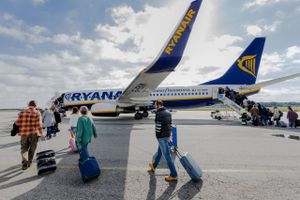 Ryanair vokser massivt og har nu Europas højeste passagertal, og samlet sidder lavprisselskaberne nu på 40 pct. af markedet. Foto: AP Photo
