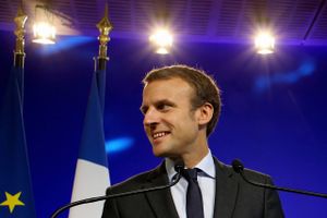 Den franske centrumpolitiker Emmanuel Macron. Foto: Thibault Camus