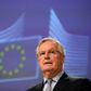 Det er EU-Kommissionen, som varetager forhandlingerne om et fremtidigt forhold med Storbritannien gennem et mandat fra EU-Parlamentet og EU-Kommissionen. Det er chefforhandler Michel Barnier, som står i spidsen for forhandlingerne. Foto: Johanna Geron/Reuters