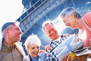 Seniorer på rejse til Paris