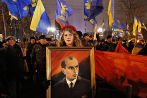 En ukrainsk nationalistleder har udløst en krise i forholdet til Polen.