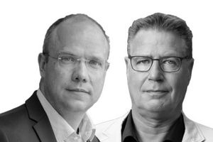 Formand for Branchefællesskab for Arbejdsmiljø i Industrien Anders Just Pedersen, DI og næstformand for Branchefællesskabet for Arbejdsmiljø for Velfærd og Offentlig administration, Jens Nielsen, FOA